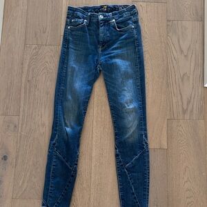 7 For All Mankind Indigo Skinny Jeans